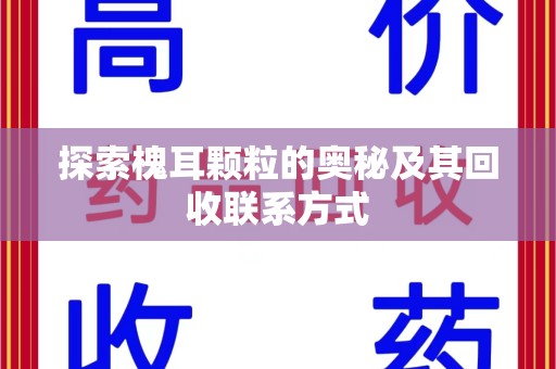 潍坊探索槐耳颗粒的奥秘及其回收联系方式